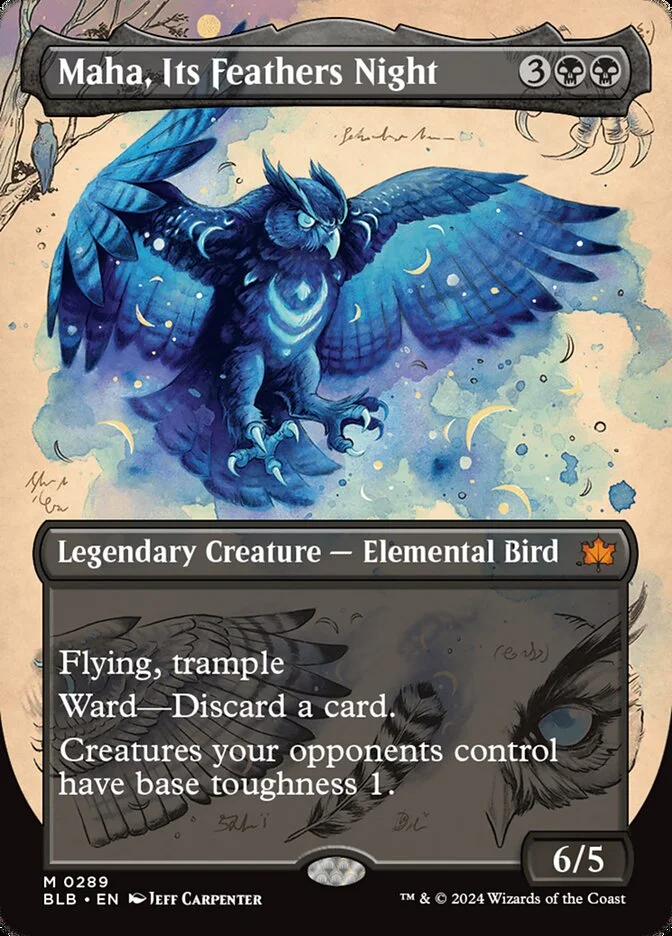 Maha, Its Feathers Night (Bloomburrow) - Magic: The Gathering in TCG Land
