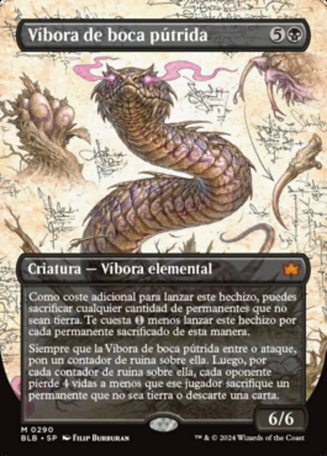 Víbora de boca pútrida (Bloomburrow) - Magic: The Gathering in TCG Land México
