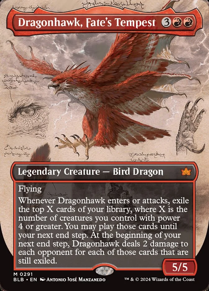 Dragonhawk, Fate's Tempest (Bloomburrow) - Magic: The Gathering in TCG Land