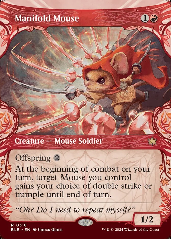 Manifold Mouse (Bloomburrow) - Magic: The Gathering in TCG Land