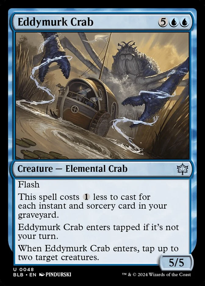 Eddymurk Crab (Bloomburrow) - Magic: The Gathering in TCG Land