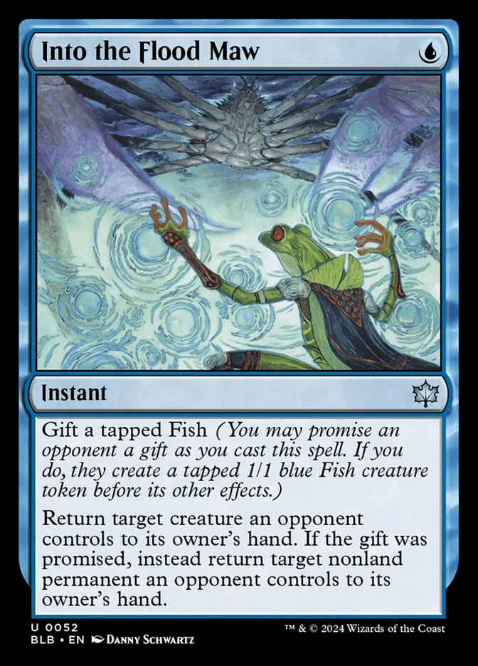 Into the Flood Maw (Bloomburrow) - Magic: The Gathering in TCG Land
