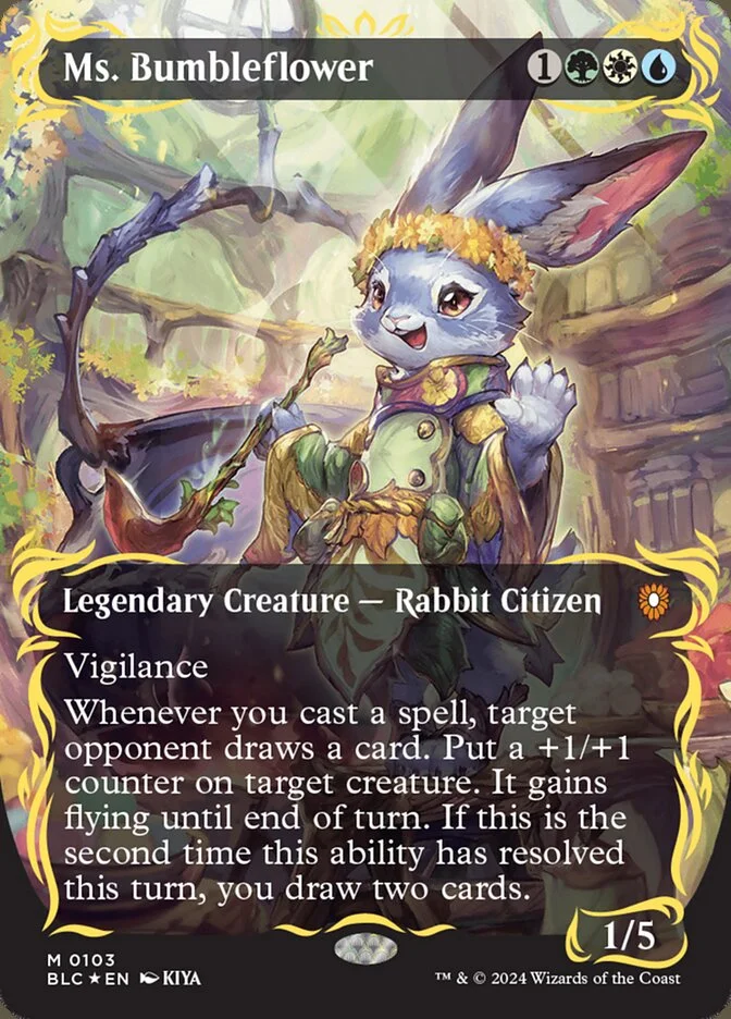 Ms. Bumbleflower (Bloomburrow Commander) - Magic: The Gathering in TCG Land