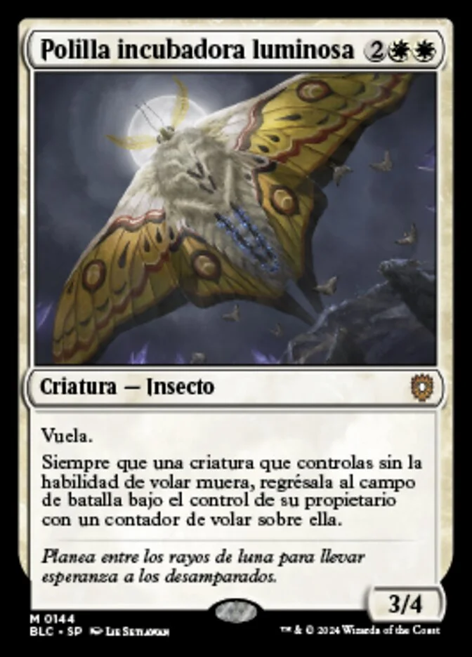 Polilla incubadora luminosa (Bloomburrow Commander) - Magic: The Gathering in TCG Land