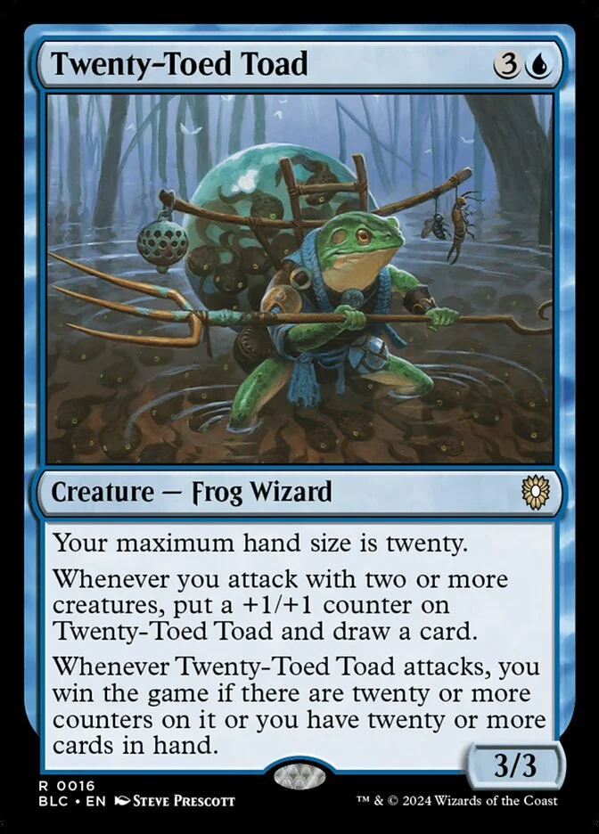 Twenty-Toed Toad (Bloomburrow Commander) - Magic: The Gathering in TCG Land
