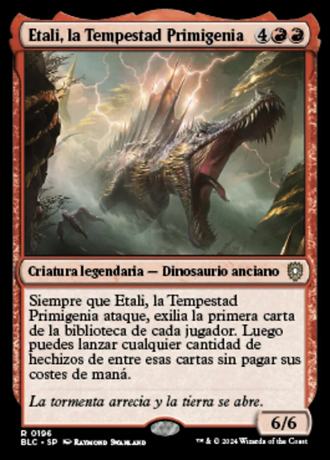 Etali, la Tempestad Primigenia (Bloomburrow Commander) - Magic: The Gathering in TCG Land México