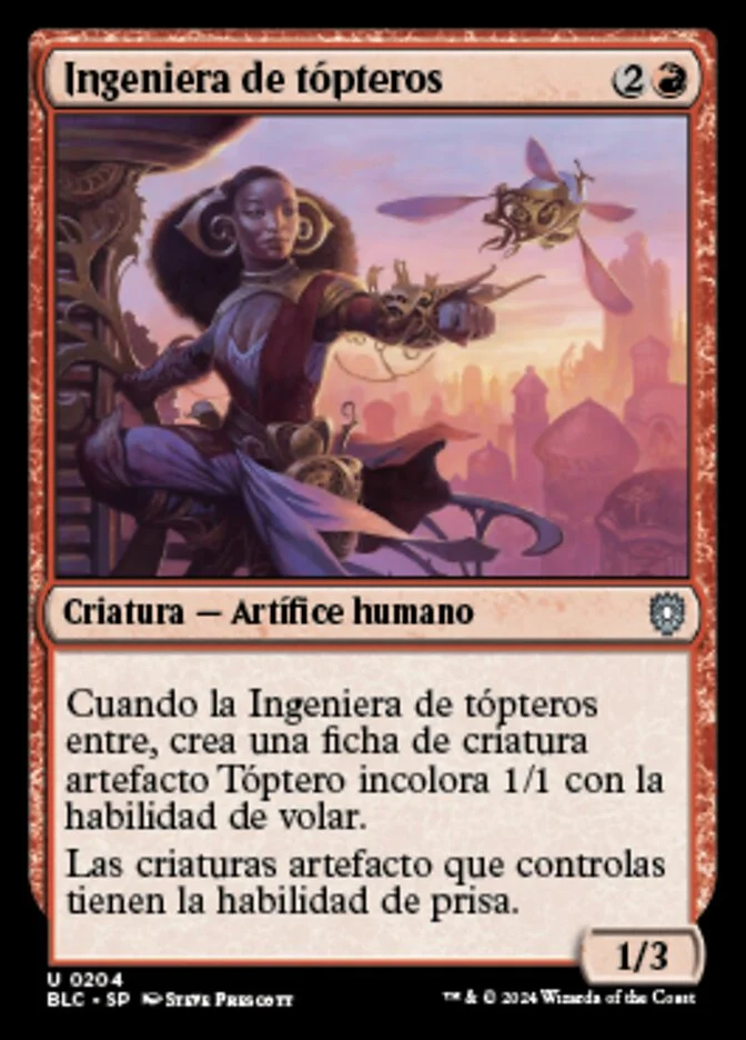 Ingeniera de tópteros (Bloomburrow Commander) - Magic: The Gathering in TCG Land México