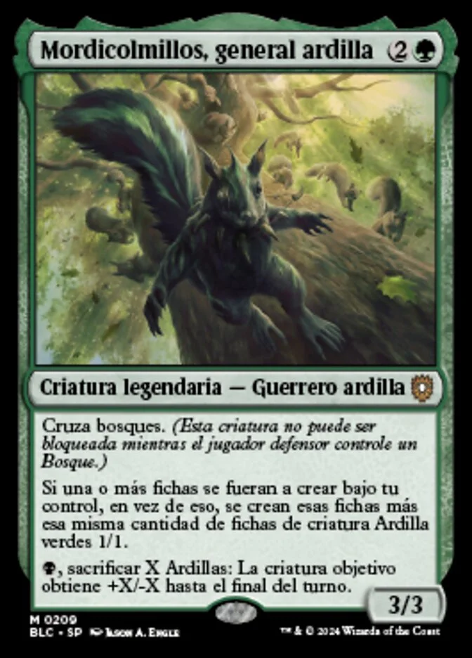 Mordicolmillos, general ardilla (Bloomburrow Commander) - Magic: The Gathering in TCG Land