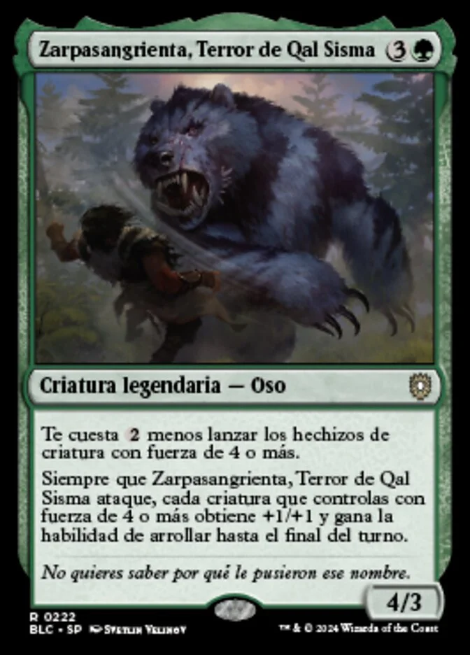 Zarpasangrienta, Terror de Qal Sisma (Bloomburrow Commander) - Magic: The Gathering in TCG Land México