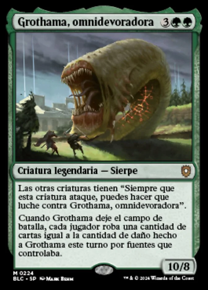Grothama, omnidevoradora (Bloomburrow Commander) - Magic: The Gathering in TCG Land México