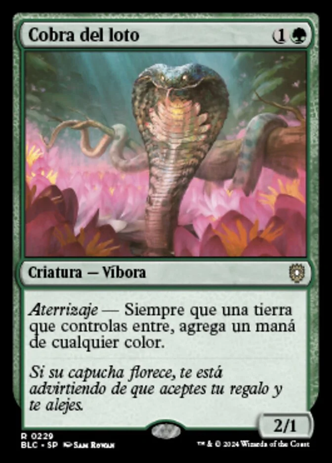 Cobra del loto (Bloomburrow Commander) - Magic: The Gathering in TCG Land México