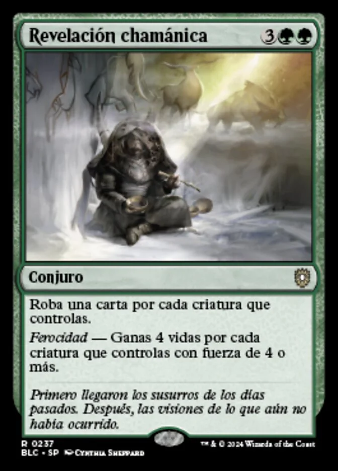 Revelación chamánica (Bloomburrow Commander) - Magic: The Gathering in TCG Land México