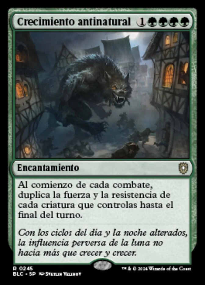 Crecimiento antinatural (Bloomburrow Commander) - Magic: The Gathering in TCG Land México