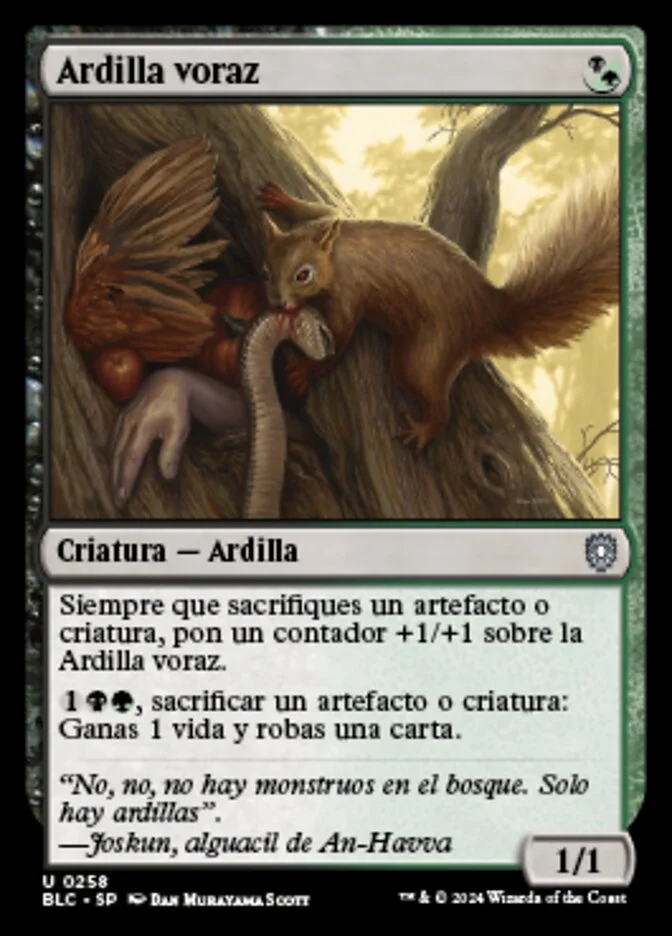 Ardilla voraz (Bloomburrow Commander) - Magic: The Gathering in TCG Land