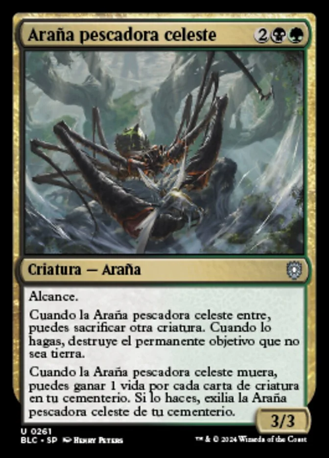 Araña pescadora celeste (Bloomburrow Commander) - Magic: The Gathering in TCG Land México