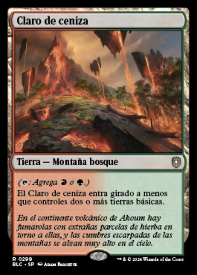 Claro de ceniza (Bloomburrow Commander) - Magic: The Gathering in TCG Land México