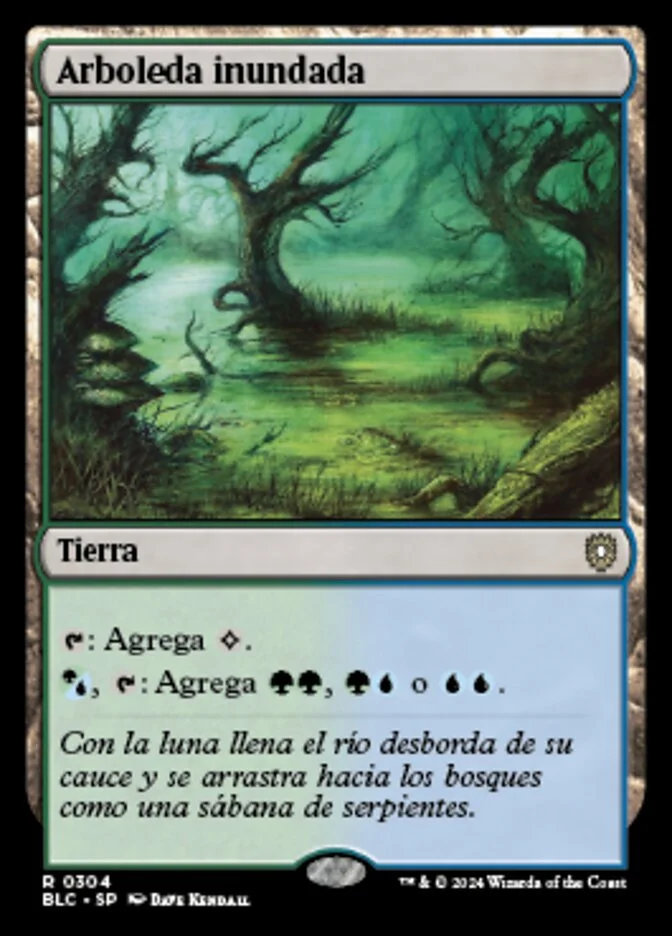 Arboleda inundada (Bloomburrow Commander) - Magic: The Gathering in TCG Land México