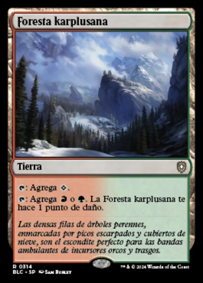 Foresta karplusana (Bloomburrow Commander) - Magic: The Gathering in TCG Land México