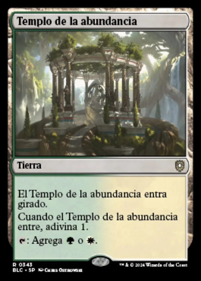 Templo de la abundancia (Bloomburrow Commander) - Magic: The Gathering in TCG Land México