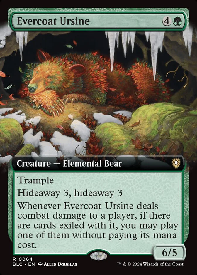Evercoat Ursine (Bloomburrow Commander) - Magic: The Gathering in TCG Land