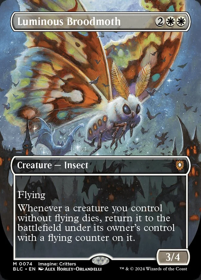 Luminous Broodmoth (Bloomburrow Commander) - Magic: The Gathering in TCG Land