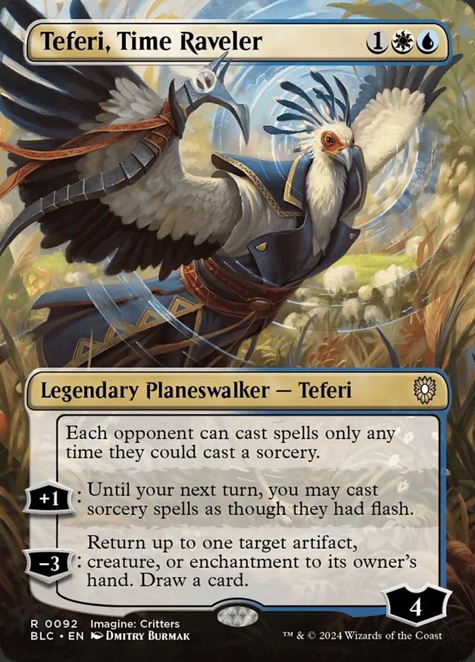 Teferi, Time Raveler (Bloomburrow Commander) - Magic: The Gathering in TCG Land