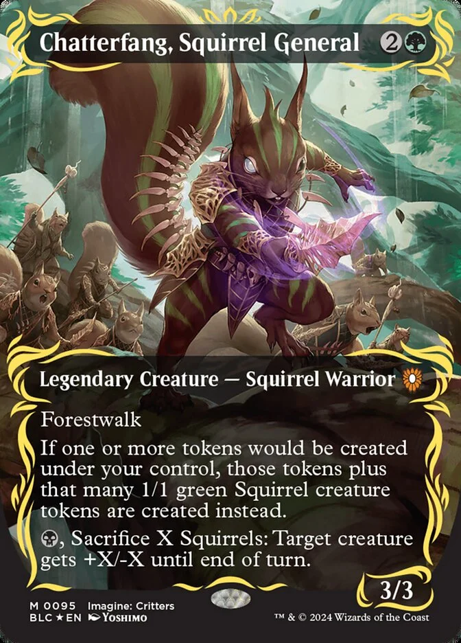Chatterfang, Squirrel General (Bloomburrow Commander) - Magic: The Gathering in TCG Land