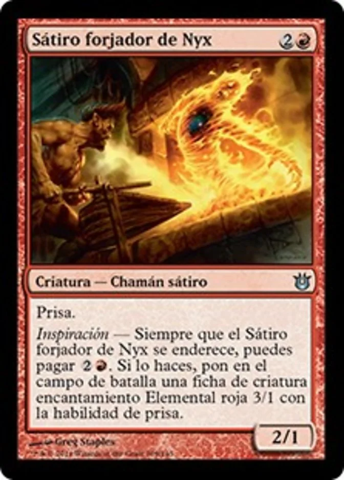 Sátiro forjador de Nyx (Born of the Gods) - Magic: The Gathering in TCG Land México