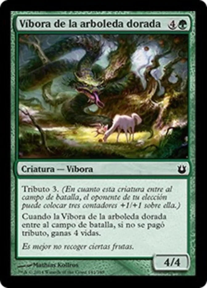 Víbora de la arboleda dorada (Born of the Gods) - Magic: The Gathering in TCG Land