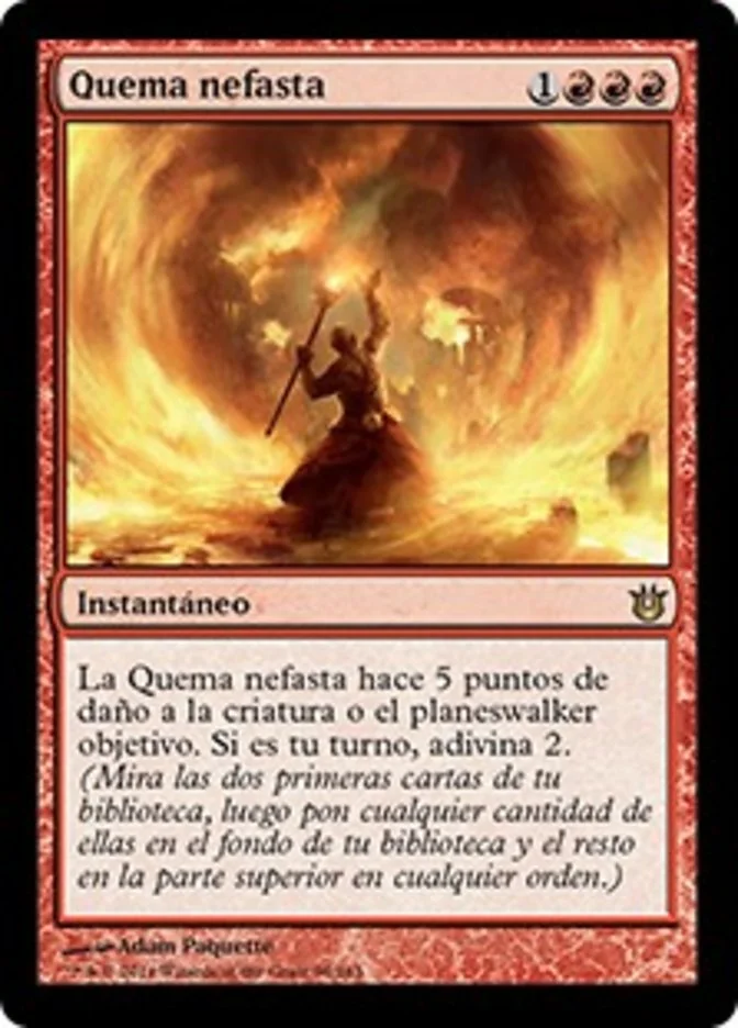 Quema nefasta (Born of the Gods) - Magic: The Gathering in TCG Land México