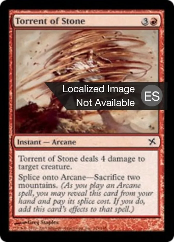 Torrente de piedra (Betrayers of Kamigawa) - Magic: The Gathering in TCG Land México
