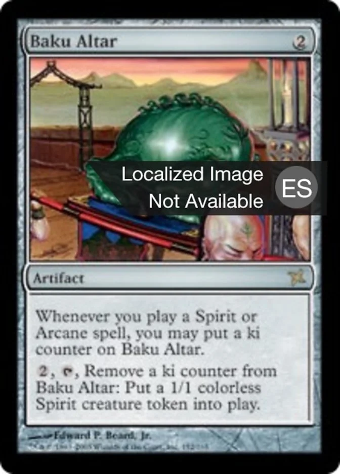 Altar baku (Betrayers of Kamigawa) - Magic: The Gathering in TCG Land México
