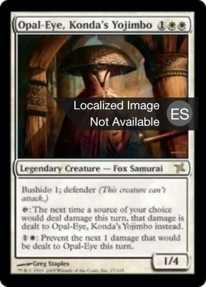 Ojo de ópalo, yojimbo de Konda (Betrayers of Kamigawa) - Magic: The Gathering in TCG Land México