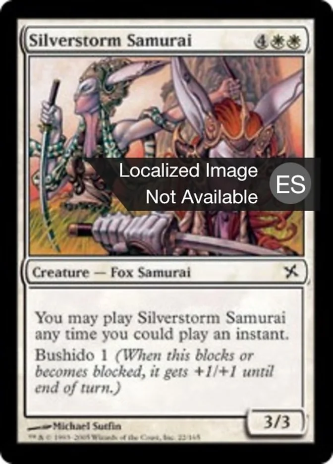 Samurái tormenta plateada (Betrayers of Kamigawa) - Magic: The Gathering in TCG Land México