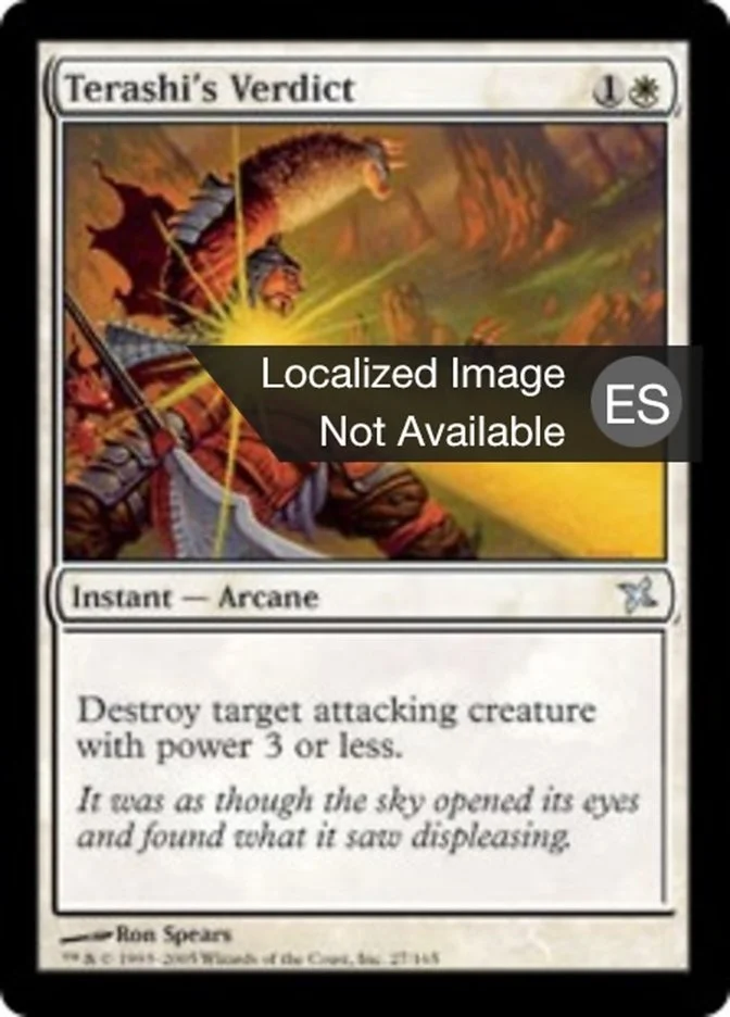 Veredicto de Terashi (Betrayers of Kamigawa) - Magic: The Gathering in TCG Land México