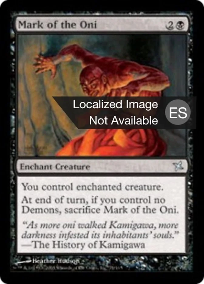 Marca de los oni (Betrayers of Kamigawa) - Magic: The Gathering in TCG Land México