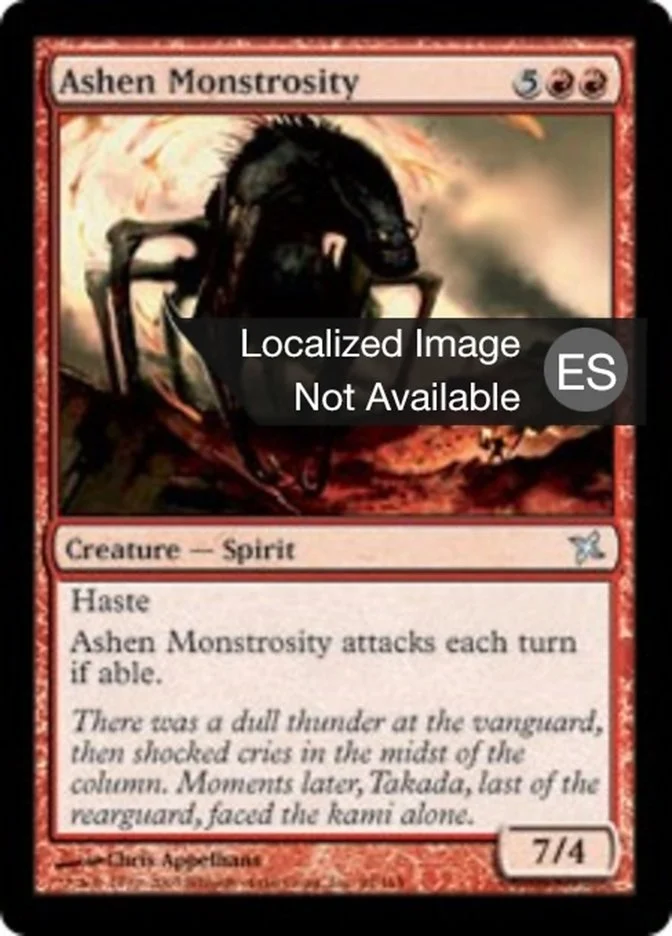 Monstruosidad cenicienta (Betrayers of Kamigawa) - Magic: The Gathering in TCG Land México