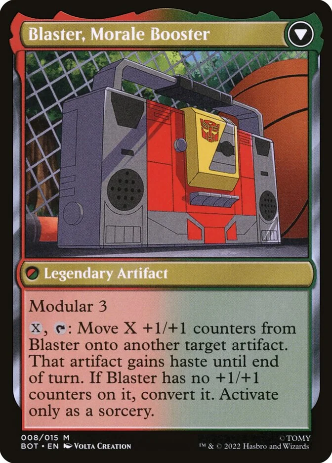 Blaster, Morale Booster (Transformers) - Magic: The Gathering in TCG Land