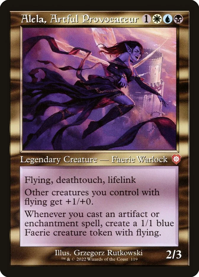 Alela, Artful Provocateur (The Brothers' War Commander) - Magic: The Gathering in TCG Land