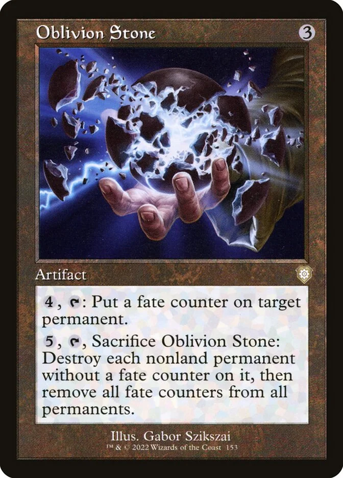 Oblivion Stone (The Brothers' War Commander) - Magic: The Gathering in TCG Land