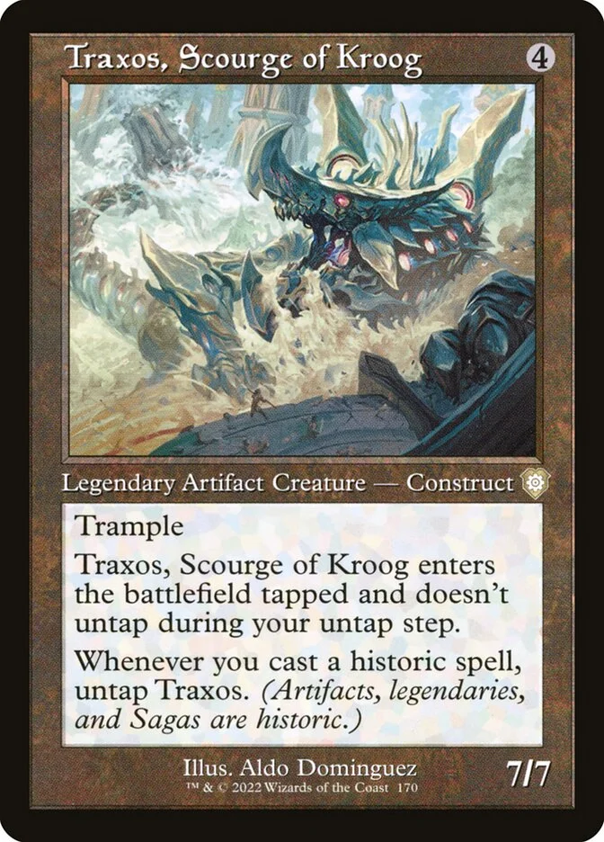Traxos, Scourge of Kroog (The Brothers' War Commander) - Magic: The Gathering in TCG Land