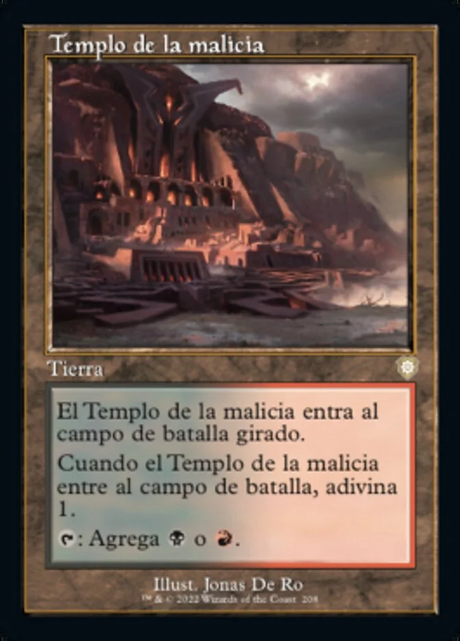 Templo de la malicia (The Brothers' War Commander) - Magic: The Gathering in TCG Land México