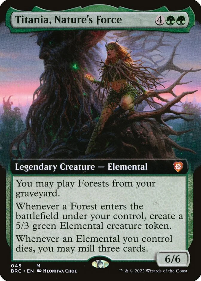 Titania, Nature's Force (The Brothers' War Commander) - Magic: The Gathering in TCG Land