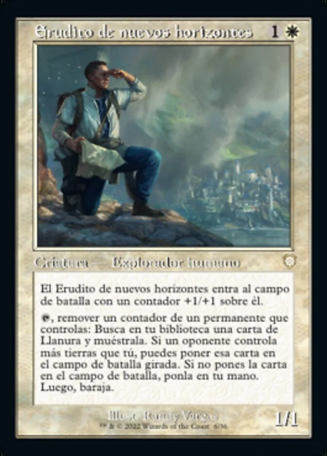 Erudito de nuevos horizontes (The Brothers' War Commander) - Magic: The Gathering in TCG Land México