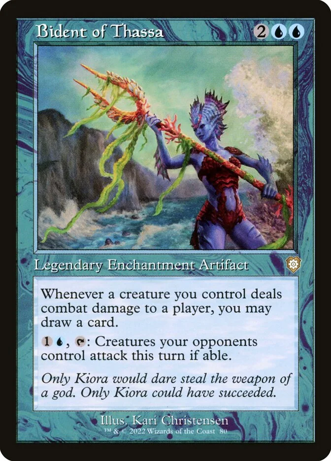 Bident of Thassa (The Brothers' War Commander) - Magic: The Gathering in TCG Land
