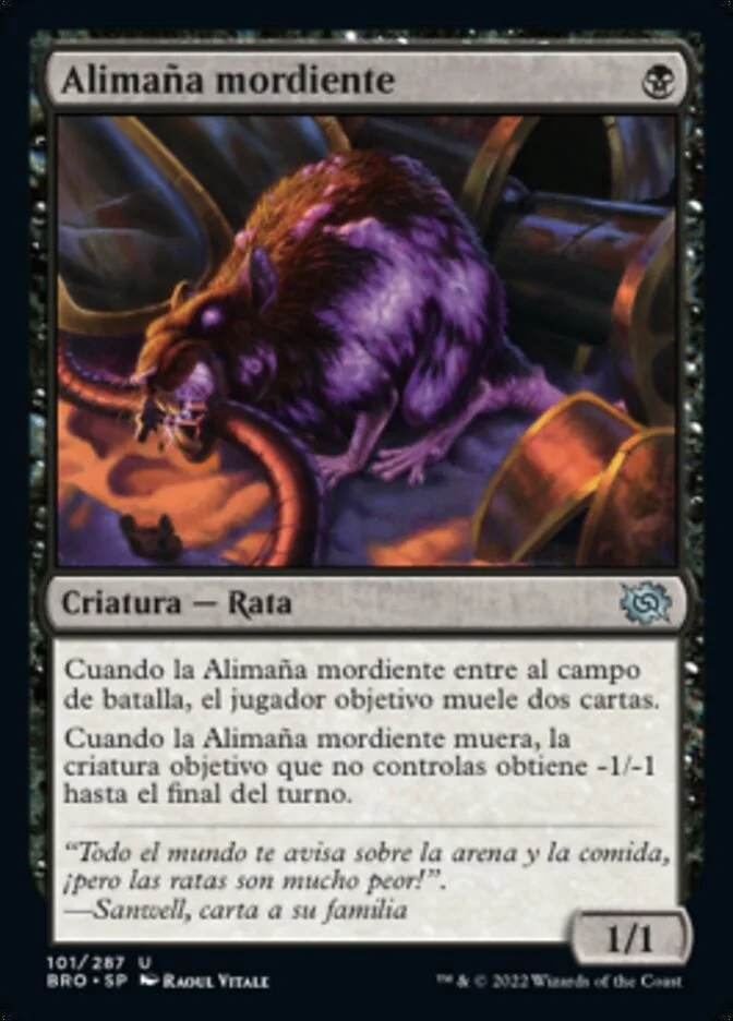 Alimaña mordiente (The Brothers' War) - Magic: The Gathering in TCG Land México
