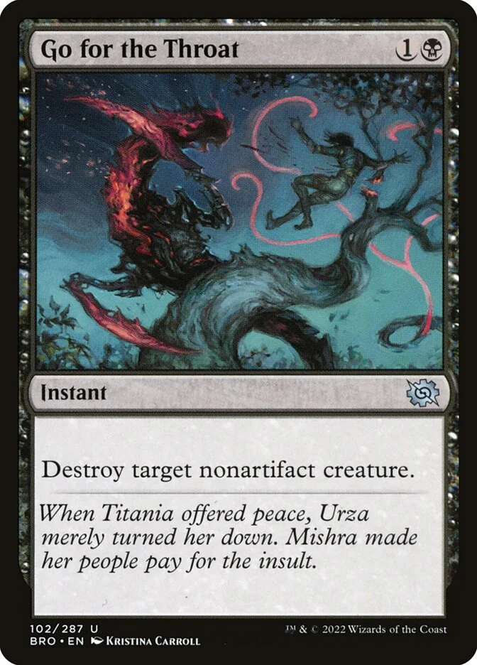 Go for the Throat (The Brothers' War) - Magic: The Gathering in TCG Land