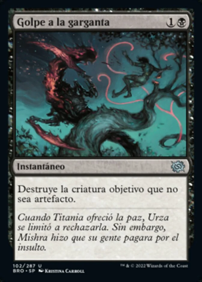 Golpe a la garganta (The Brothers' War) - Magic: The Gathering in TCG Land