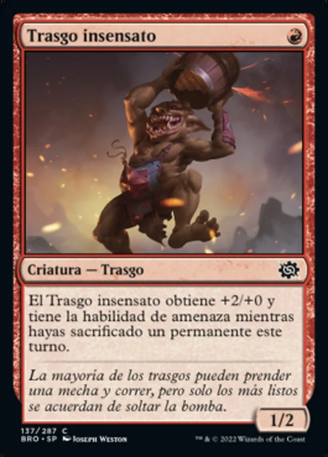 Trasgo insensato (The Brothers' War) - Magic: The Gathering in TCG Land México