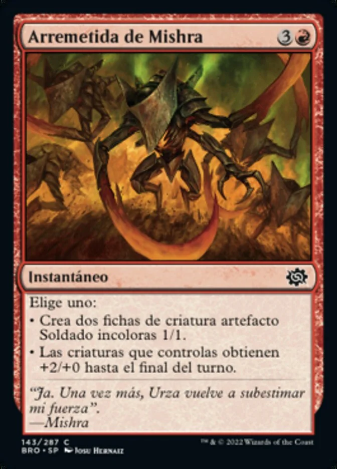 Arremetida de Mishra (The Brothers' War) - Magic: The Gathering in TCG Land México
